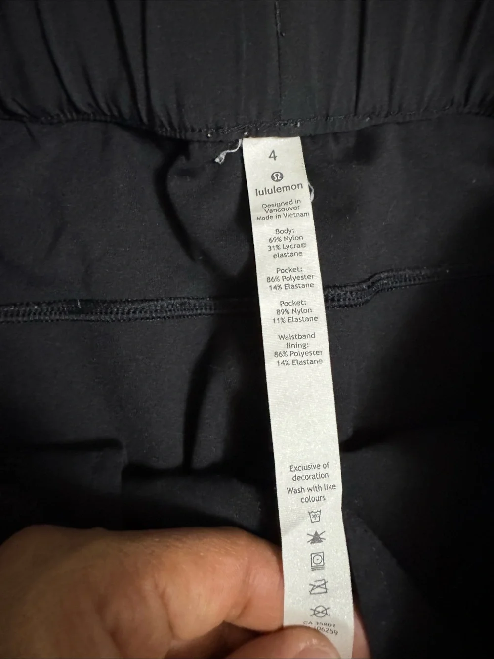 lululemon athletica Black Lightweight Drawstring Athletic Shorts